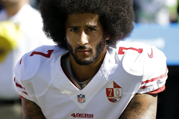 Colin Kaepernick Timeline of a gesture and its echoes AP News